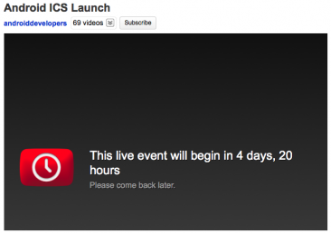 youtube-android-developers-android-ics-ice-cream-sandwich-launch-lancement-compte-a-rebours
