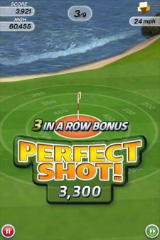 flick-golf 3-in-a-row