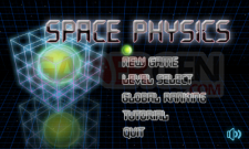 menu Space Physics menu principale