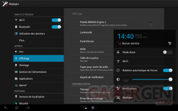 Test Tablette Sony Xperia Z : légère et résistante, mais autonomie décevante