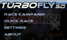 TurboFly 3D menu principal