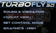 TurboFly 3D paramètres